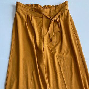 Charlotte Russe Womens XL Yellow Flowy Pants